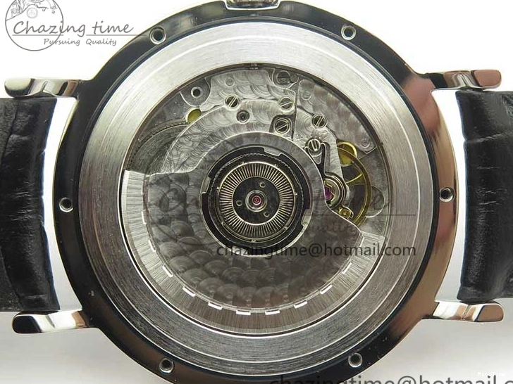 MIROTIME 0321 Portofino Automatic SS TWF 1:1 Best Edition Black Dial on Black Leather Strap A TravelReady 7199